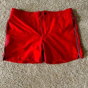 Myles men’s 5” inseam swim trunks.